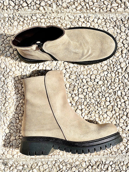 JIL SCAMOSCIATO TAUPE