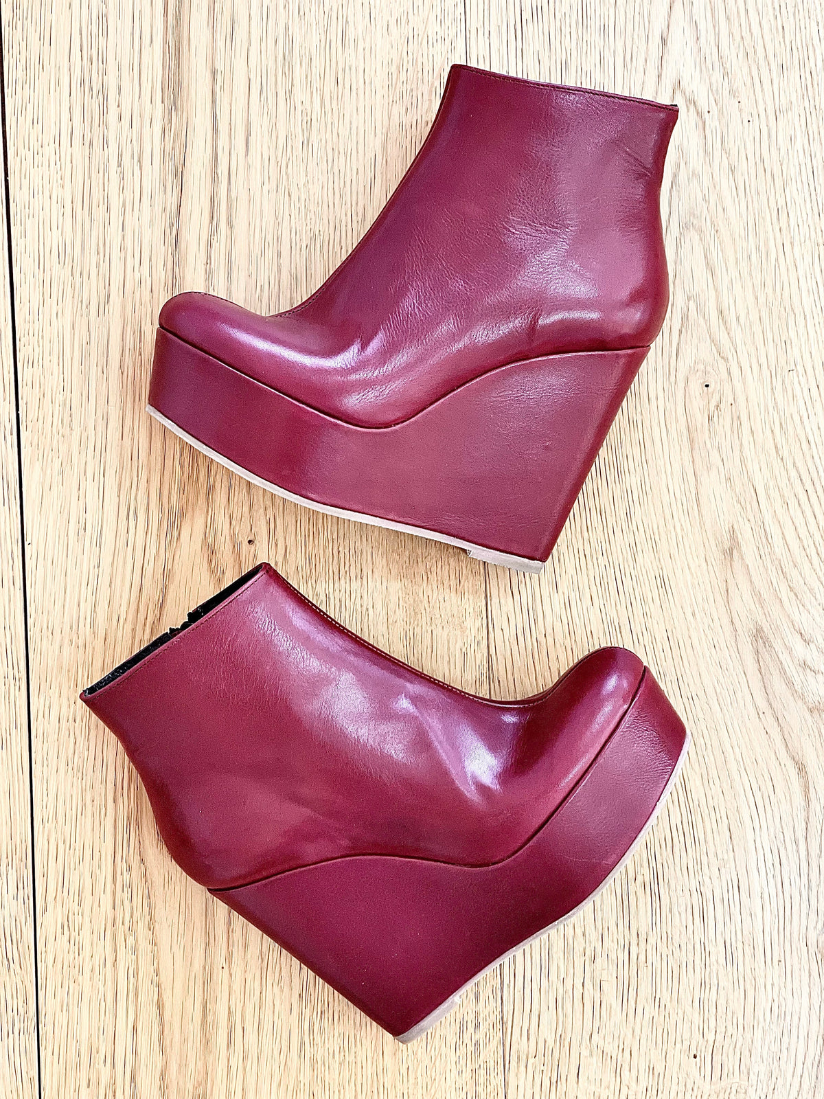 BOOT PELLE BORDEAUX