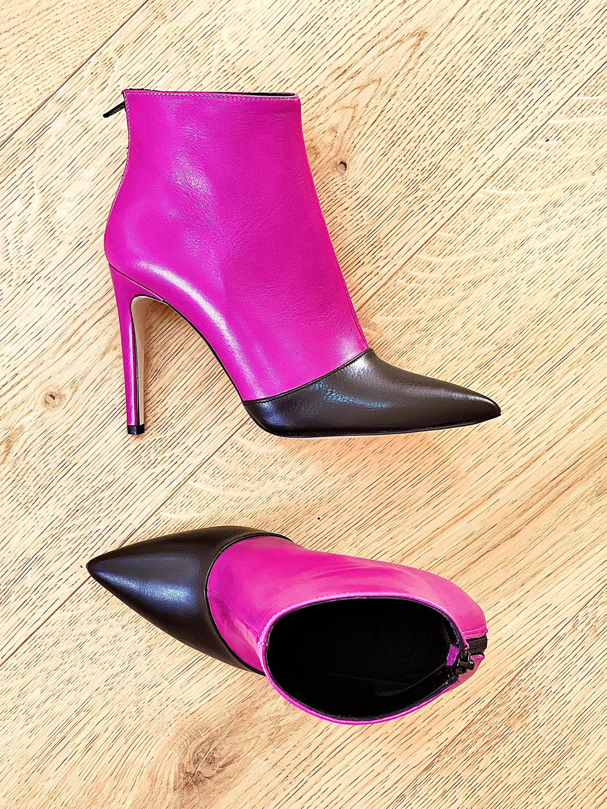 SHING PELLE NERO / FUXIA