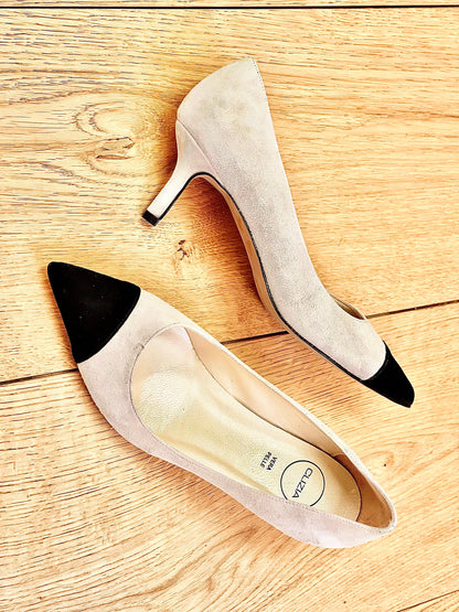 LUCE CAMOSCIO BEIGE/NERO