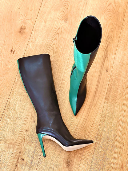 KELLY PELLE NERO / VERDE