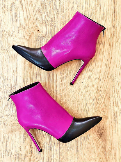 SHING PELLE NERO / FUXIA