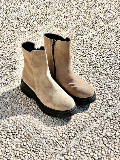 JIL SCAMOSCIATO TAUPE