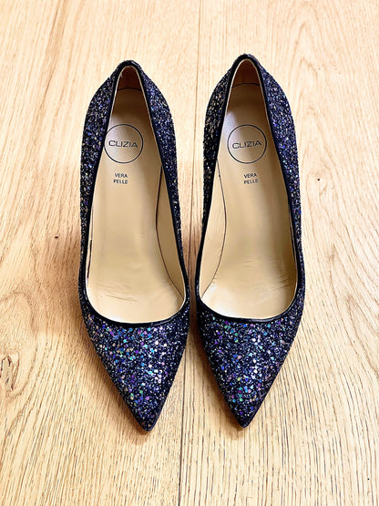 ZOE GLITTER BLU