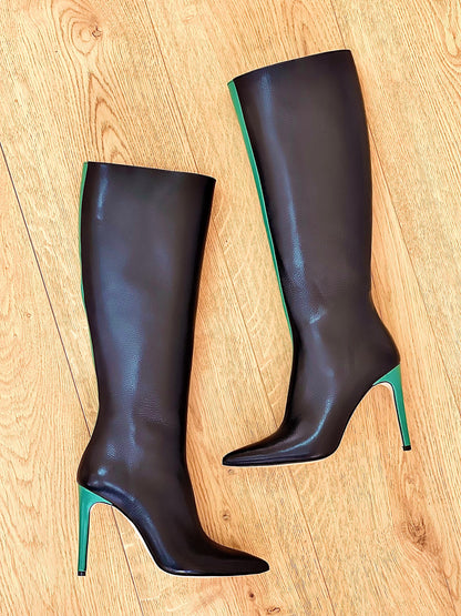 KELLY PELLE NERO / VERDE