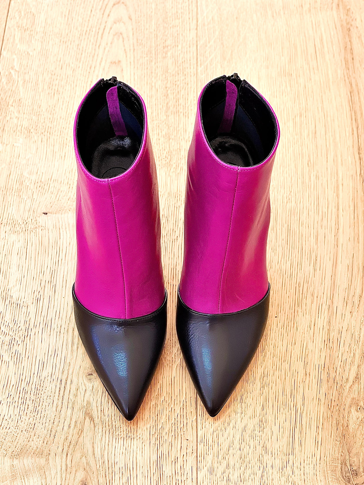 SHING PELLE NERO / FUXIA