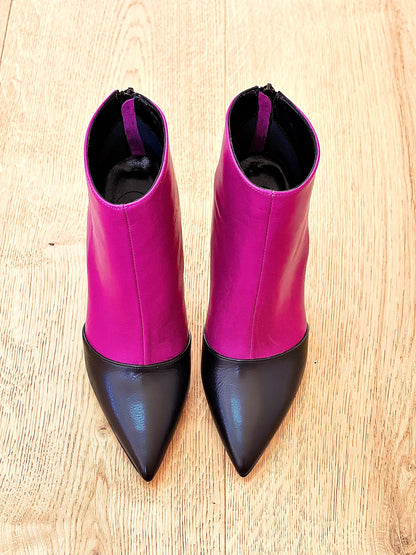 SHING PELLE NERO / FUXIA